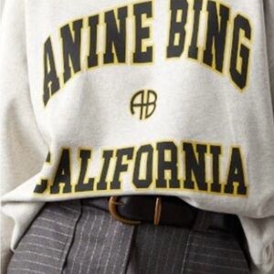 Anine Bing Cream Sweatshirt